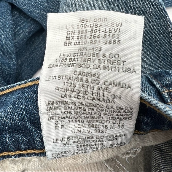 Levi's 511 Skinny Jeans Size 18 Boy’s - Picture 9 of 9